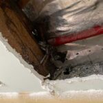 water leak detection in wall old pipes