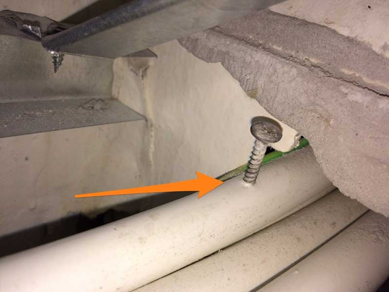 leaking pipe repair screws
