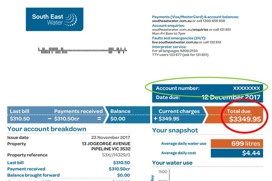 High water bill